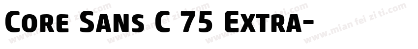 Core Sans C 75 Extra字体转换